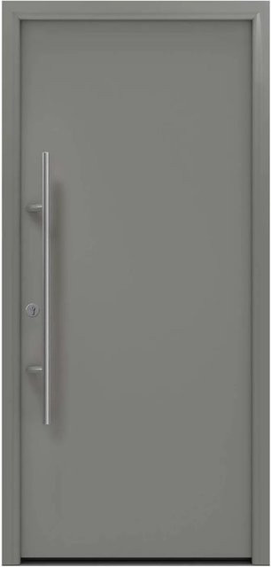 EcoStar Haustür Isopro Secur IPS 010 in Graualuminium mit RC2 Schutz, B: 110 cm, H: 210 cm, DIN Links - Bild 1