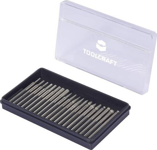 Toolcraft TO-10674225 Diamantschleifstift-Set in Silber für Metall - Bild 1