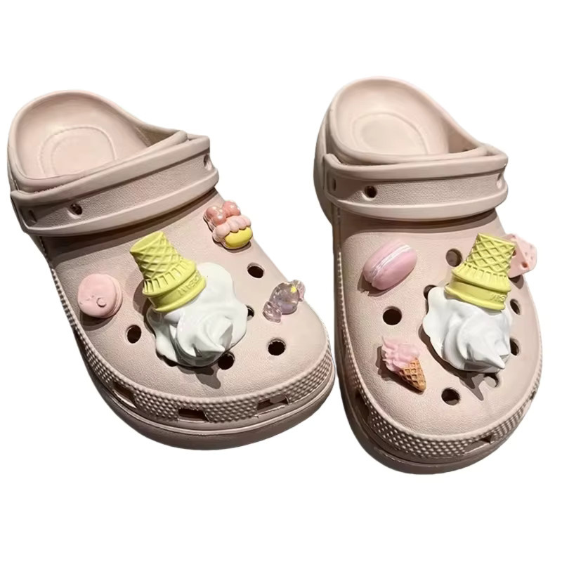 Mesuca Charms für Sandalen und Hausschuhe, Eiscreme-3D, Kinder - Bild 4
