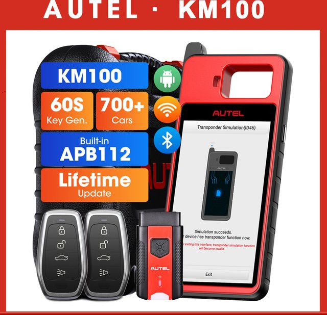 Autel MaxiIM KM100 KM100E Universalschlüssel-Generator-Kit mit integriertem APB112 für AutoVIN All Key Lost PK IM508S - Bild 1