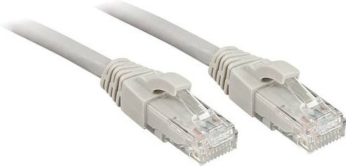 Lindy RJ45 Patchkabel CAT 6 U/UTP Ethernet LAN Grau, Länge: 10,00 m - Bild 1