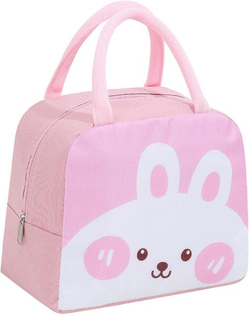 TOMTOP JMS Lunchtasche mit süßem Cartoon-Tiermuster, wasserdicht und isoliert, Farbe: Weiß - Bild 1