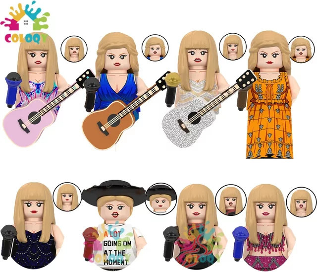 COLOQY Pop Sänger Bausteine, Mini Actionfiguren, Mädchen, Bunt / Mehrfarbig - Bild 1