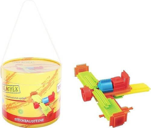 Vedes Creathek Steckbausteine Set mit 100 Teilen in Bunt/Mehrfarbig für Kinder ab 3 Jahren - Bild 1