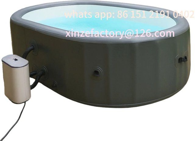Anpassbarer aufblasbarer Whirlpool mit Wellenblasen in ovaler Form für deinen Spa-Genuss - Bild 1