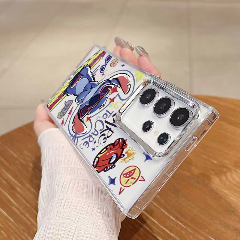 Transparente weiche Handyhülle mit Anime Stitch Love Design für Samsung Galaxy S26 S25 S24 S23 S22 S21 S20 Ultra Plus FE - Bild 2