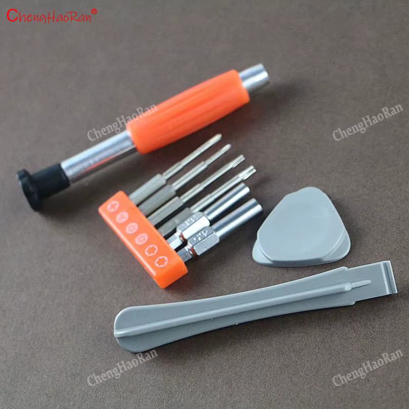 ChengHaoRan Reparatur-Werkzeugset mit 9 Schraubendrehern in Orange für Nintendo Switch, GB, GBA, SP, New 3DS XL und PSP mit T6, T8, 3,8 mm und 4,5 mm Bits - Bild 3