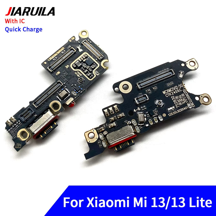 10er Set USB-C Lade-Dock Flexkabel für Xiaomi Mi 12 13T 14 Pro 12T 12X 9SE 13 Lite in Schwarz - Bild 3