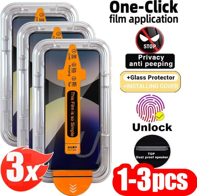 Blickschutzfolie Panzerglas für Google Pixel 10 Pro XL 9 Pro 9A 8 8A 7 7A 6A Anti-Spy Schutzfolie transparent - Bild 1