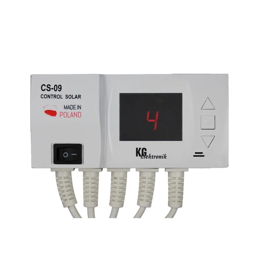 KG Elektronik Temperaturdifferenzregler CS-09 für Solaranlagen in Weiß - Bild 2