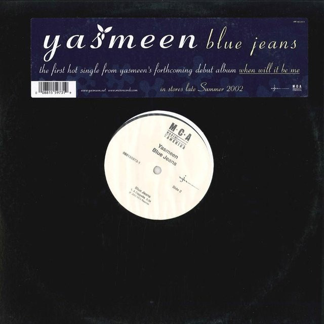 YASMEEN Blue Jeans 12-Zoll Vinyl LP von MCA aus dem Jahr 2002 in Blue/Black (HipHop, Soul & Funk) - Bild 1