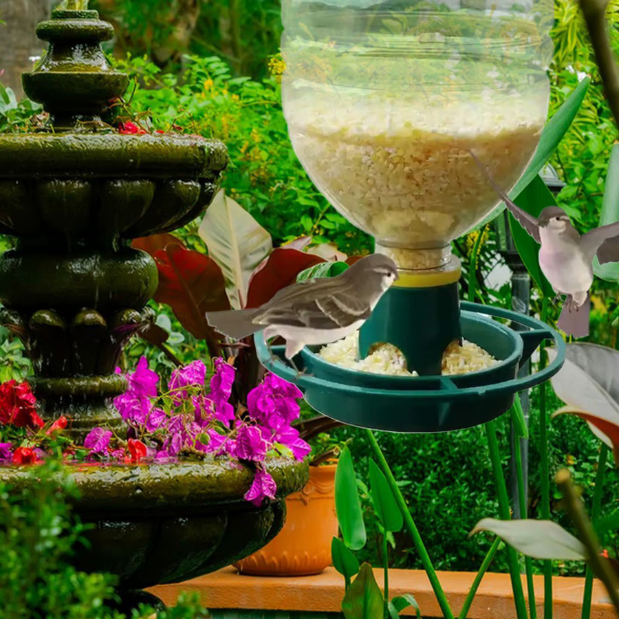 Gadjit Eco Vogelfutterstation zur Umwandlung von Soda-Flaschen für wilde Vögel - Bild 3