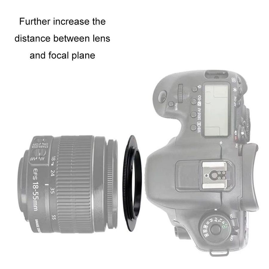 Canon Makro-Adapterring für EOS R RF-Halterung, Schwarz, 49/52/55/58/62/77mm - Bild 1
