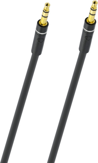 Oehlbach Stereo-Audiokabel 3,5 mm Klinke in Schwarz, Länge: 0,25 m - Bild 1