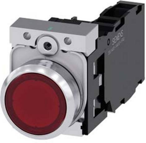 Siemens Drucktaster 3SU1153-0AB20-1FA0 in Rot aus Metall - Bild 1