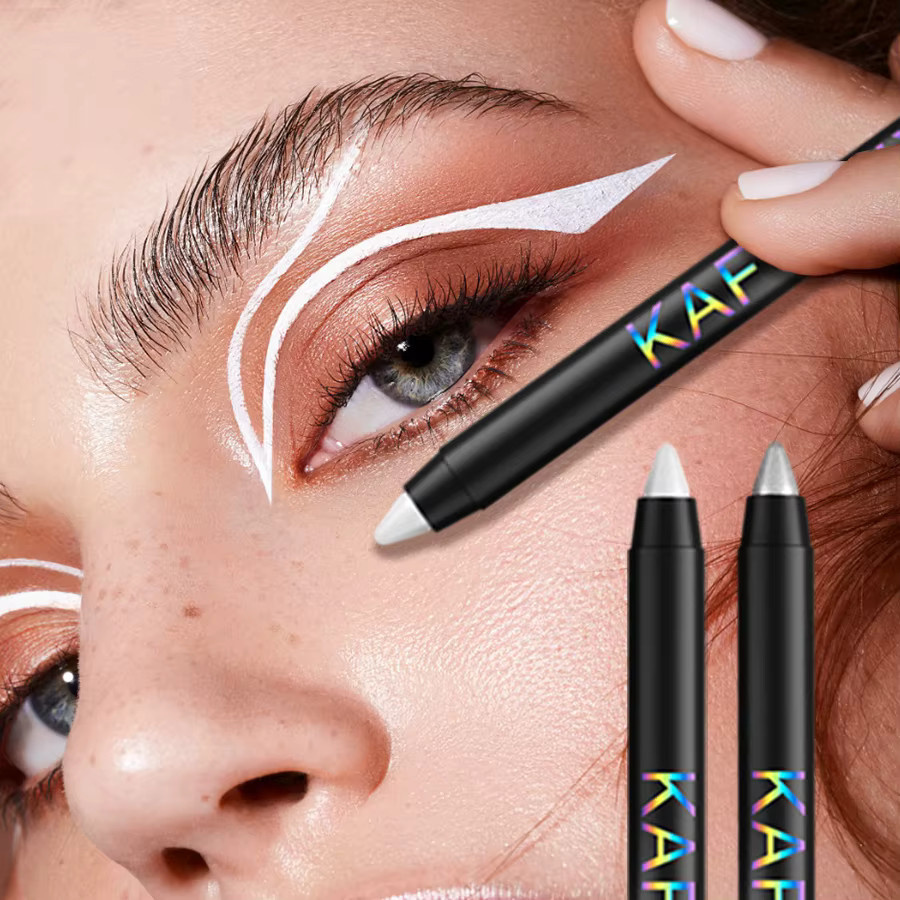 KAFURUX Eyeliner-Stift, 10-farbig, metallic, wasserfest - Bild 3