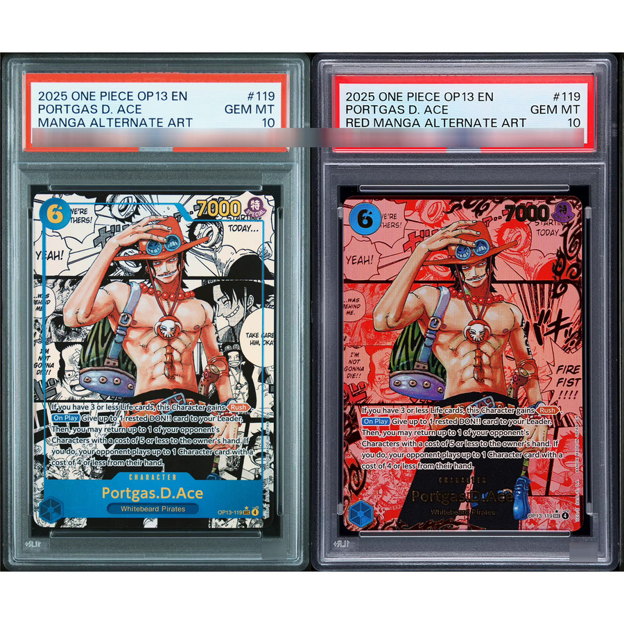 Bandai One Piece Portgas D. Ace Sammelkartenspiel, Rot, Einzelfigur - Bild 3
