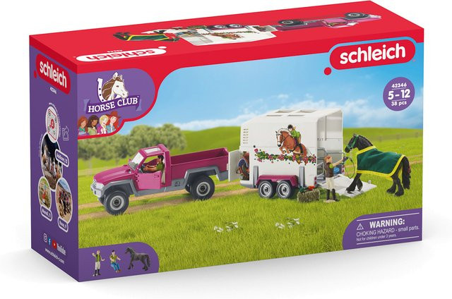 Schleich Horse Club Pick-up mit Pferdeanhänger Spielset - Bild 1