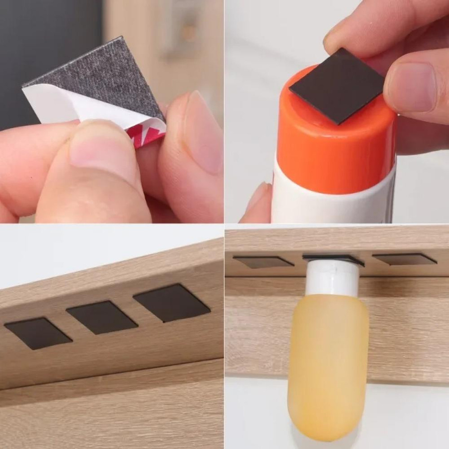 50 Stück Selbstklebende Magnetaufkleber Quadratisch Flexibel für DIY Bastelarbeiten Haushalt Büro und Kühlschrank - Bild 6