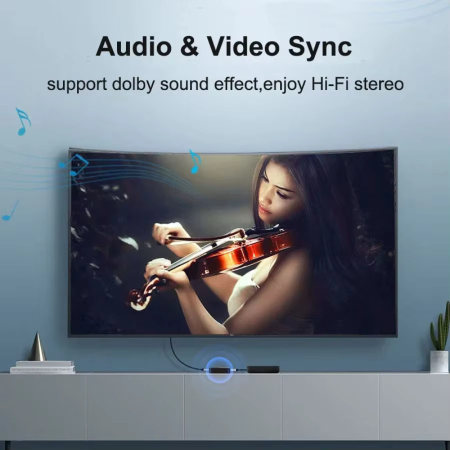 PzzPss Bidirektionaler HDMI Umschalter 2x1 und 1x2 Splitter, 4K Kompatibel, Schwarz - Bild 3