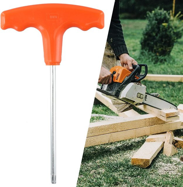 Vibratite T-Griff Torx-Schraubendreher T27 in Orange für Kettensägen und Elektrowerkzeuge, Länge: 15 cm - Bild 1