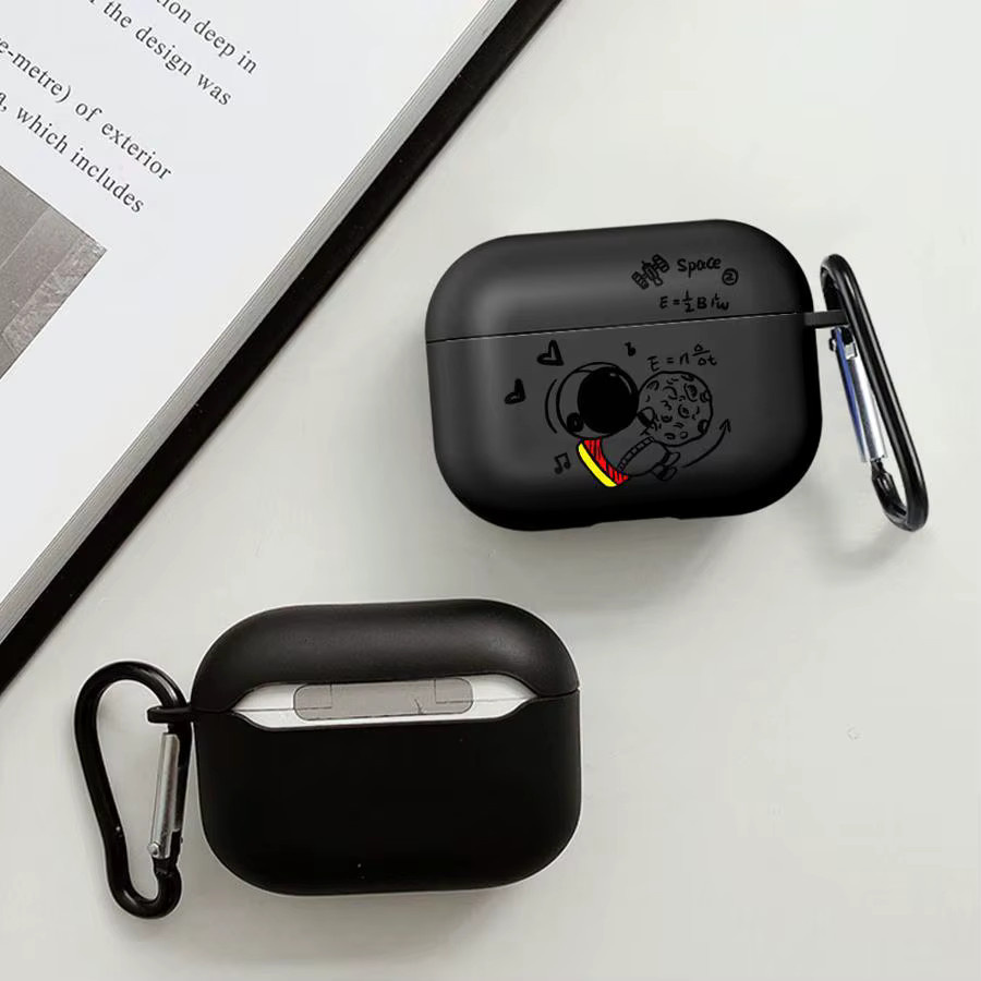 Astronauten Schutzhülle für Apple AirPods Pro in Schwarz - Bild 4