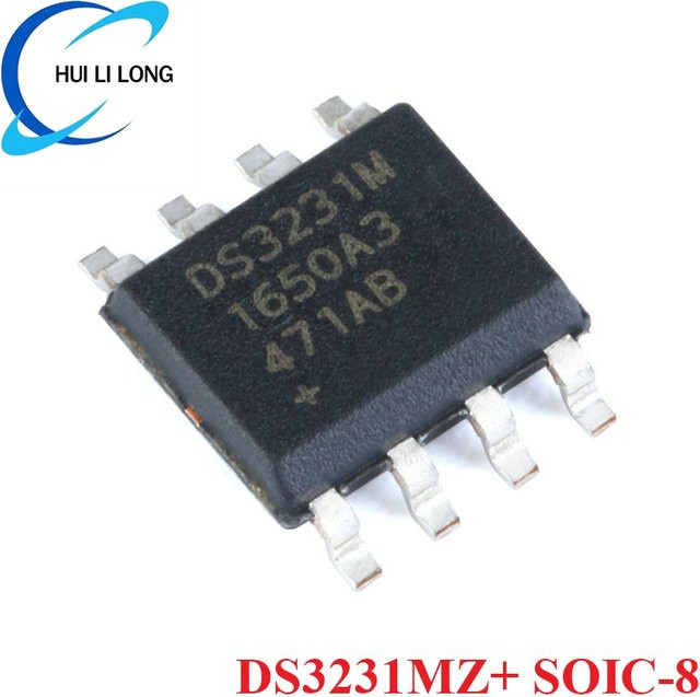 DS3231 DS3231M DS3231MZ Echtzeituhr Chip IC Integrierte Schaltung in SOIC-8 Ausführung, Schwarz - Bild 1
