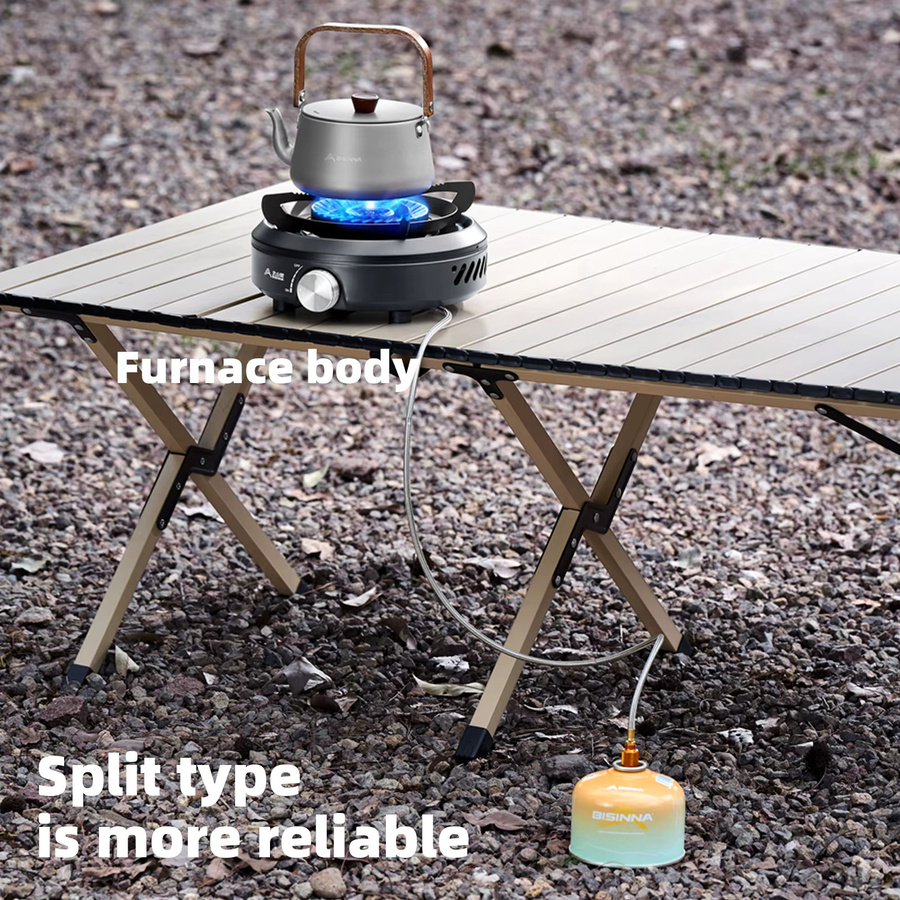 BISINNA Hochleistungs-Camping-Gaskocher mit 8800 W, tragbarer Kassettenbrenner in Blau und Schwarz inklusive Aufbewahrungstasche für Outdoor und Picknick - Bild 5