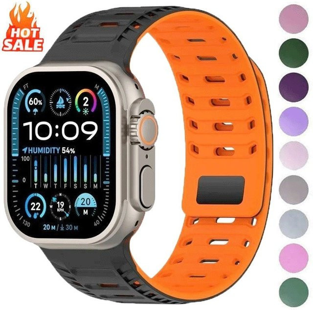Apple Uhrenarmband Silikon, Schlaufenarmband, Unisex - Bild 1