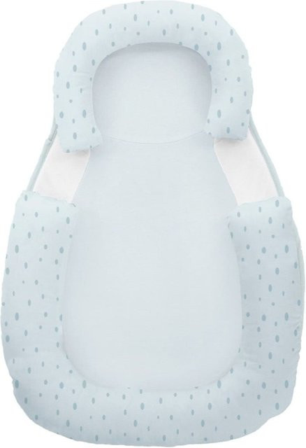 Kikkaboo Baby Lagerungskissen aus Memory Foam und Baumwolle, hellblau, B/T: 60 x 40 cm - Bild 1