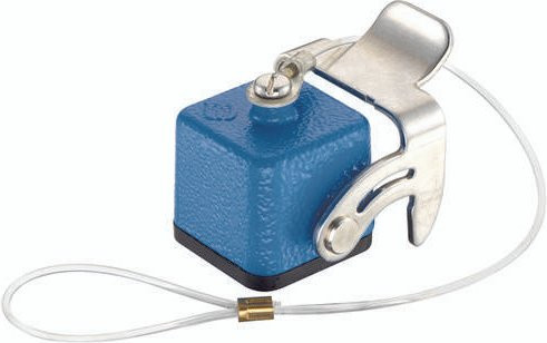 HARTING Abdeckkappe 09360035401 aus Stahl in Blau - Bild 1