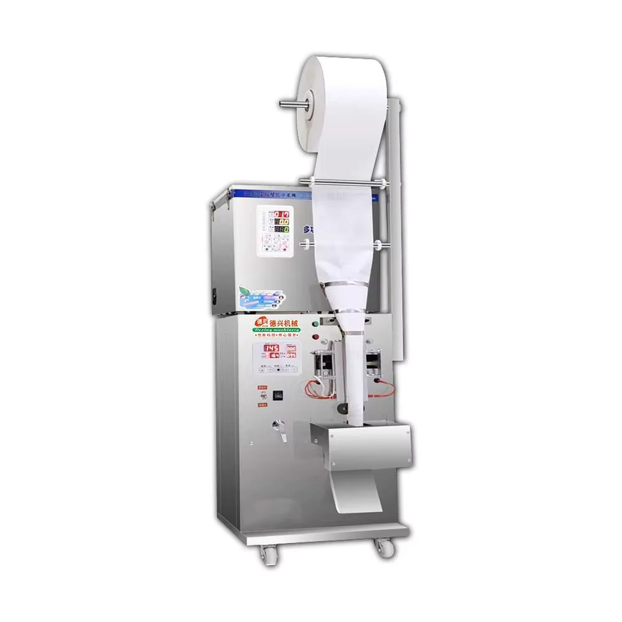 LZHZXY Automatische Teebeutel-Verpackungsmaschine mit Spiralversion, Granulatfüller und Waage, Silber, Edelstahl, Füllmenge: 1–50 g - Bild 2
