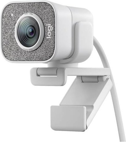 Logitech StreamCam Full HD Webcam in Weiß mit Klemm-Halterung und Mikrofon - Bild 1