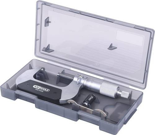 KS Tools Bügelmessschraube aus Edelstahl in Silber, Messbereich 25-50mm - Bild 1