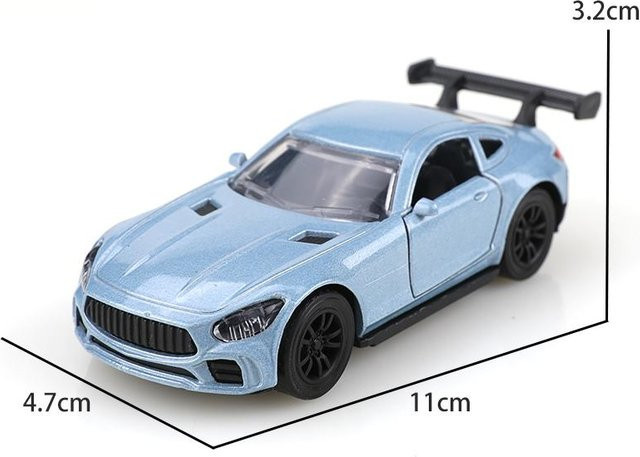 Linyi toy car Rennwagen, 1:38, Metall, Rückziehbar, ab 3 Jahre - Bild 1