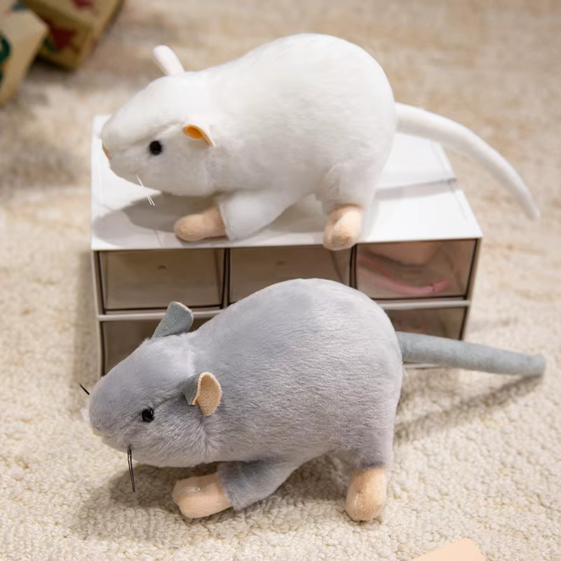 MIAOOWA Maus Plüschtier, Grau, 17cm - Bild 1