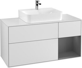 V&B Waschtischunterschrank Finion in Weiß lackiert, Breite: 120 cm, Tiefe: 50,1 cm, Höhe: 50,1 cm - Bild 1