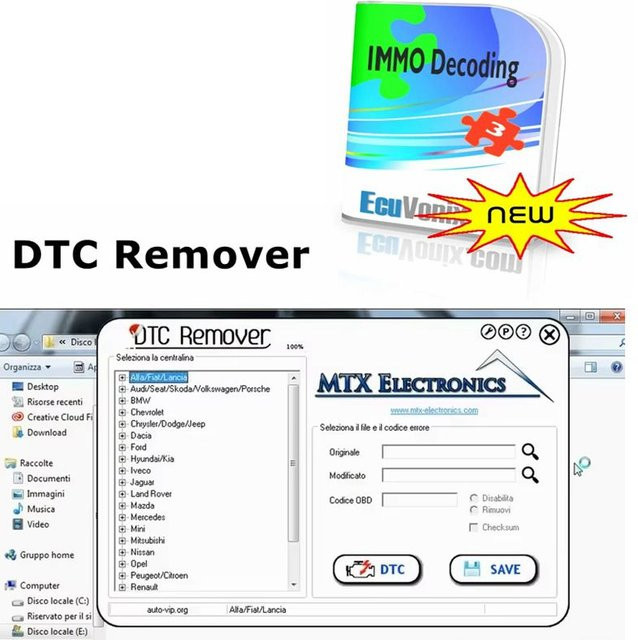 EcuVonix 3.2 IMMO Universal Decoding Software mit MTX DTC Remover 1.8.5.0 und Keygen - Bild 1
