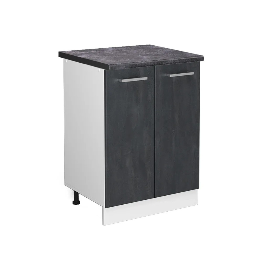Vicco Küchenunterschrank R-Line in Schwarz Beton/Weiß/Anthrazit Breite: 60 cm - Bild 2