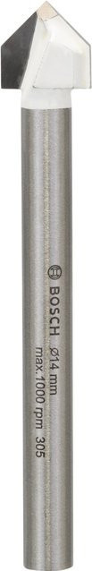 Bosch Fliesenbohrer CYL-9 Ceramic mit Carbide-Spitze in Silber und Weiß, Durchmesser: 14 mm, Länge: 90 mm - Bild 1