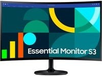Samsung Essential S3 S24D364GAUXEN Curved LED-Monitor, 24 Zoll, Full HD, 100Hz, VA-Panel, Schwarz - Bild 1