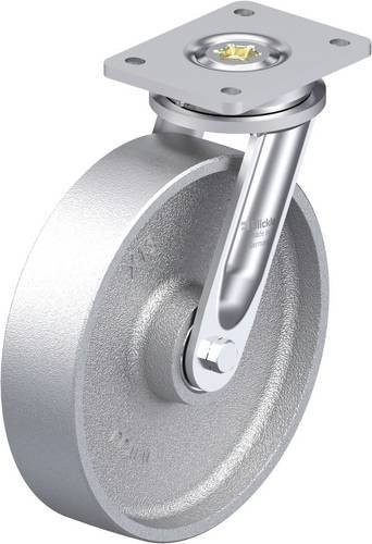 Blickle LIO-G 250IK Hitzebeständige Schwerlast-Lenkrolle in Silber, Rad-Durchmesser: 25 cm, Tragfähigkeit: 1250 kg - Bild 1