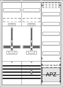 Striebel & John Verteilerkasten AP3Pkt.A372Z1V5A3 DA37BG Aufputz Weiß - Bild 1
