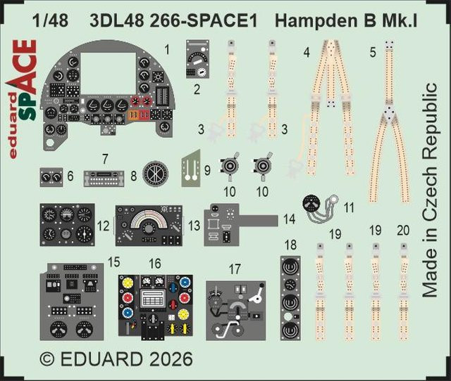 ICM Hampden B Mk.I - Space, Modellbausatz, 1:48 - Bild 1