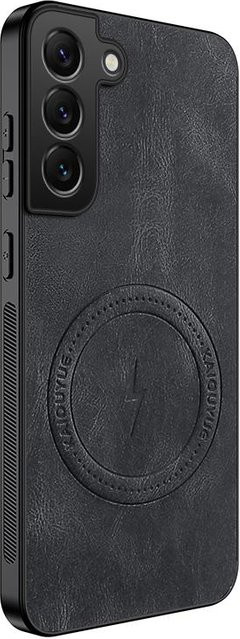 Stoßfeste Magnetische Leder Handyhülle für Samsung Galaxy S21 S22 S23 S24 S25 FE Plus Edge in Schwarz - Bild 1