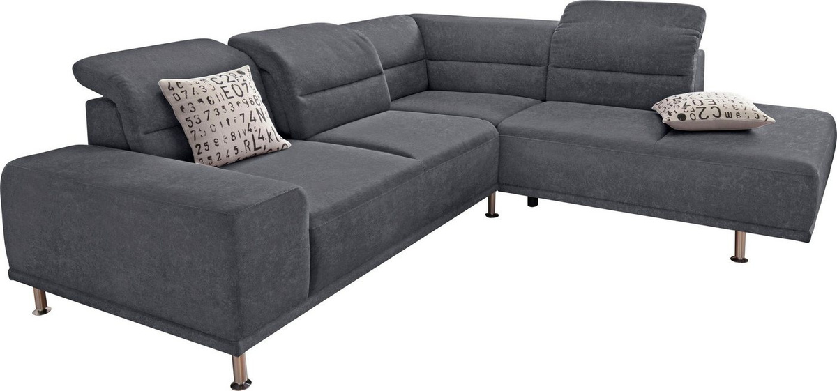 sit&more Ecksofa Mariola L-Form mit Federkern, Ottomane und Sitztiefenverstellung - Bild 1