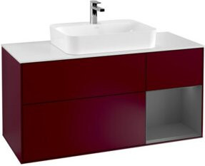 V&B Waschtischunterschrank Finion in Anthrazit mit Regalfach, Breite: 120 cm, Tiefe: 50,1 cm, Höhe: 50,1 cm - Bild 1