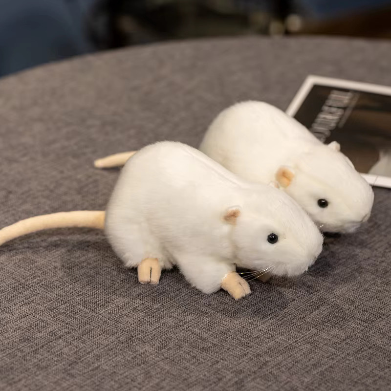 Gegemuchen Weißes Maus-Plüschtier, 1-teiliges Set, 29cm - Bild 4
