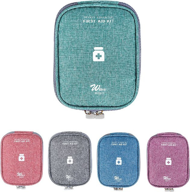 WYMECT Mini Erste-Hilfe-Tasche für Reise und Outdoor in Grau - Bild 1