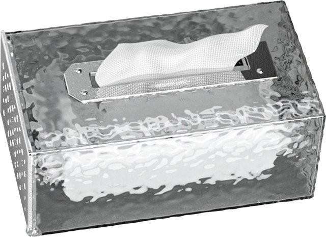 Wandmontierte Serviettenpapierhalterbox von OutsideWorld in Grau/Silber aus Metall und Kunststoff - Bild 1